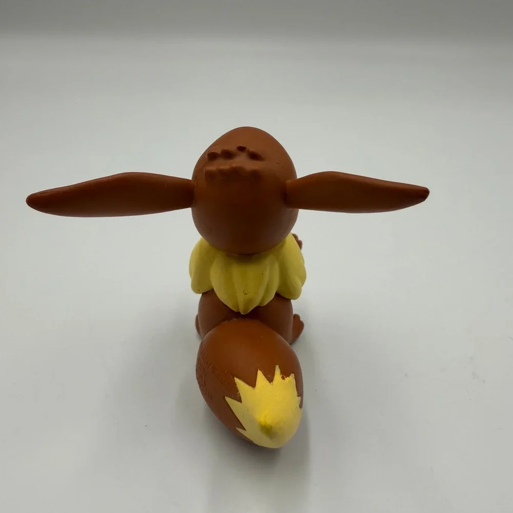 Pokemon‎ Angry Eevee Mini Figure TOMY 2016 Collectible Brown Vinyl Retired Rare